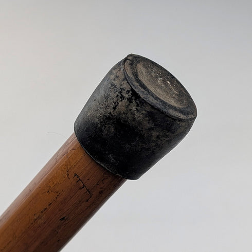 ヴィンテージ マラッカ藤シャフト ホーンハンドル 小型ステッキ 杖 63cm